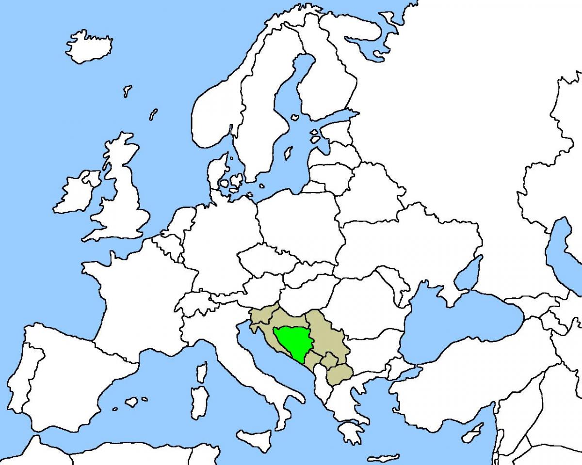 Harta të Bosnja vend në 