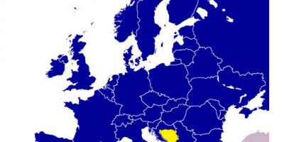 Harta të Bosnja dhe Hercegovina evropë