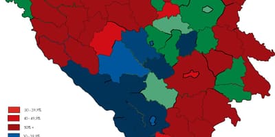 Bosnja fesë hartë