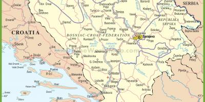 Harta të Bosnja e rrugëve