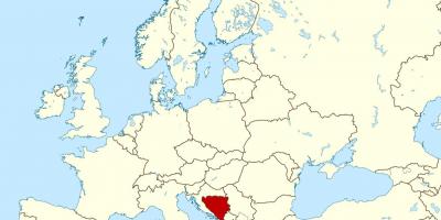 Harta të Bosnja vend në botë