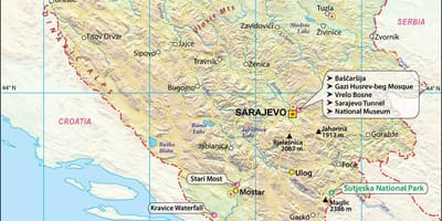 Bosnje Hercegovina hartë